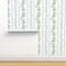 Regency Floral Folk Art Light Blue Leaves Flower Vine Traditional Watercolor Custom Removable Wallpaper by Spoonflower Peel & Stick Wallpaper 2FT Wide